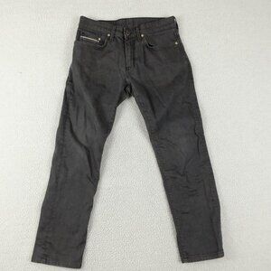 Mavi Jeans Mens30X29 Black Faded Jake Slim Straight Lightweight Denim Stretch